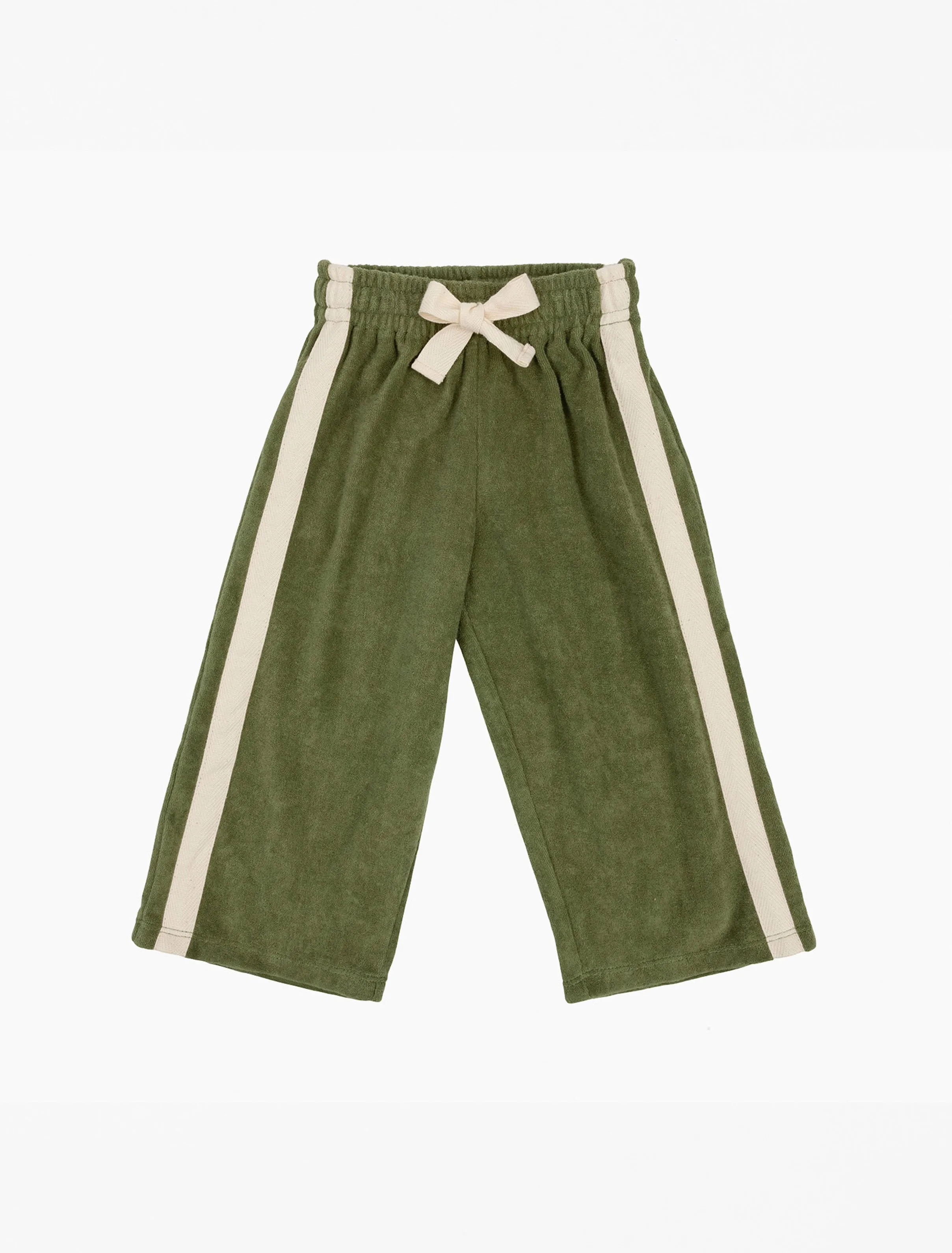 Mini Terry Pant in Olive