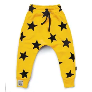 NUNUNU French Terry Star Baggy Pants Yellow