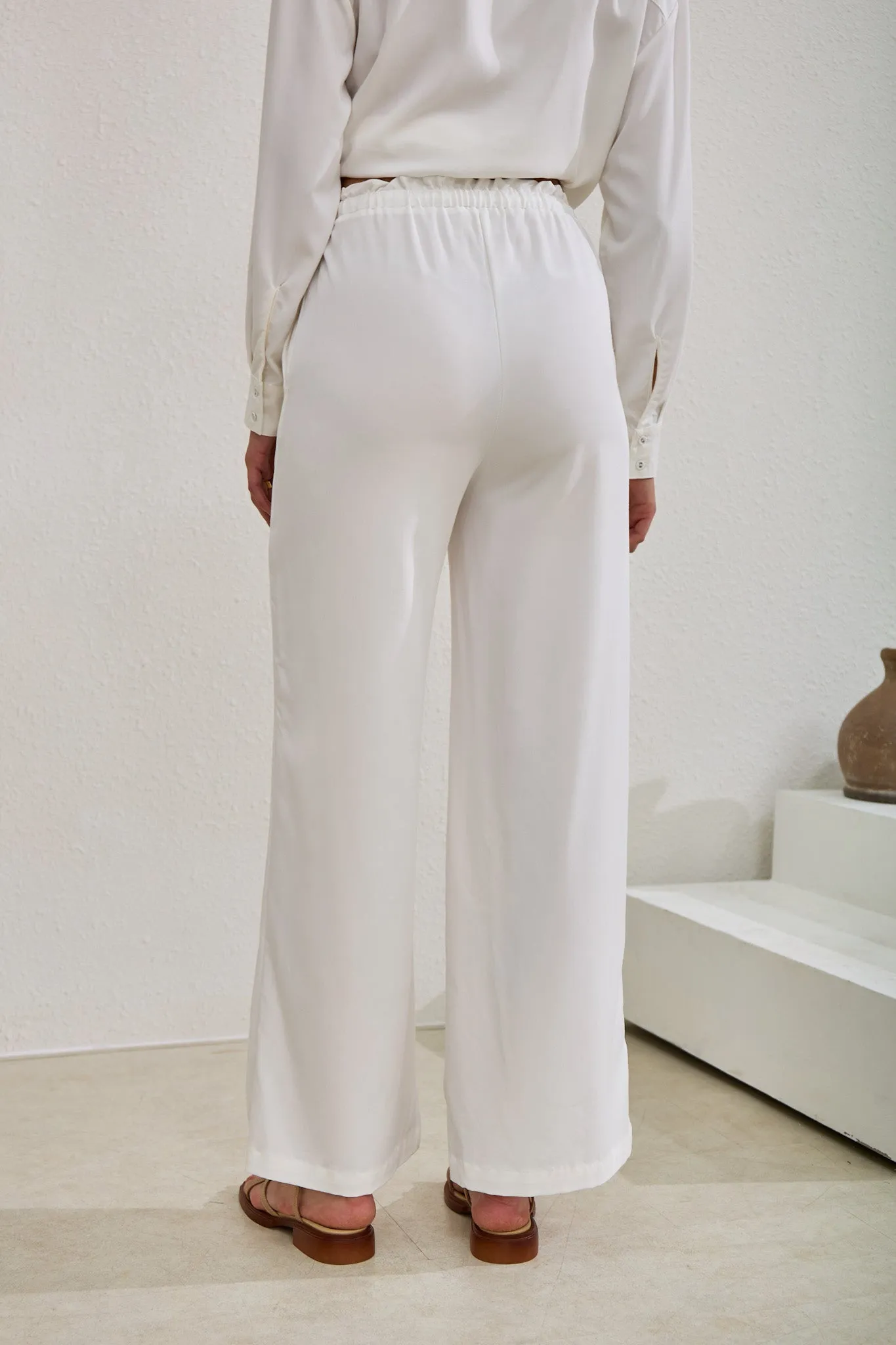 Page White Cupro Pants