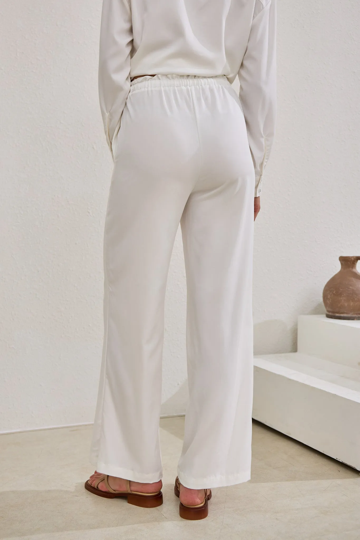 Page White Cupro Pants