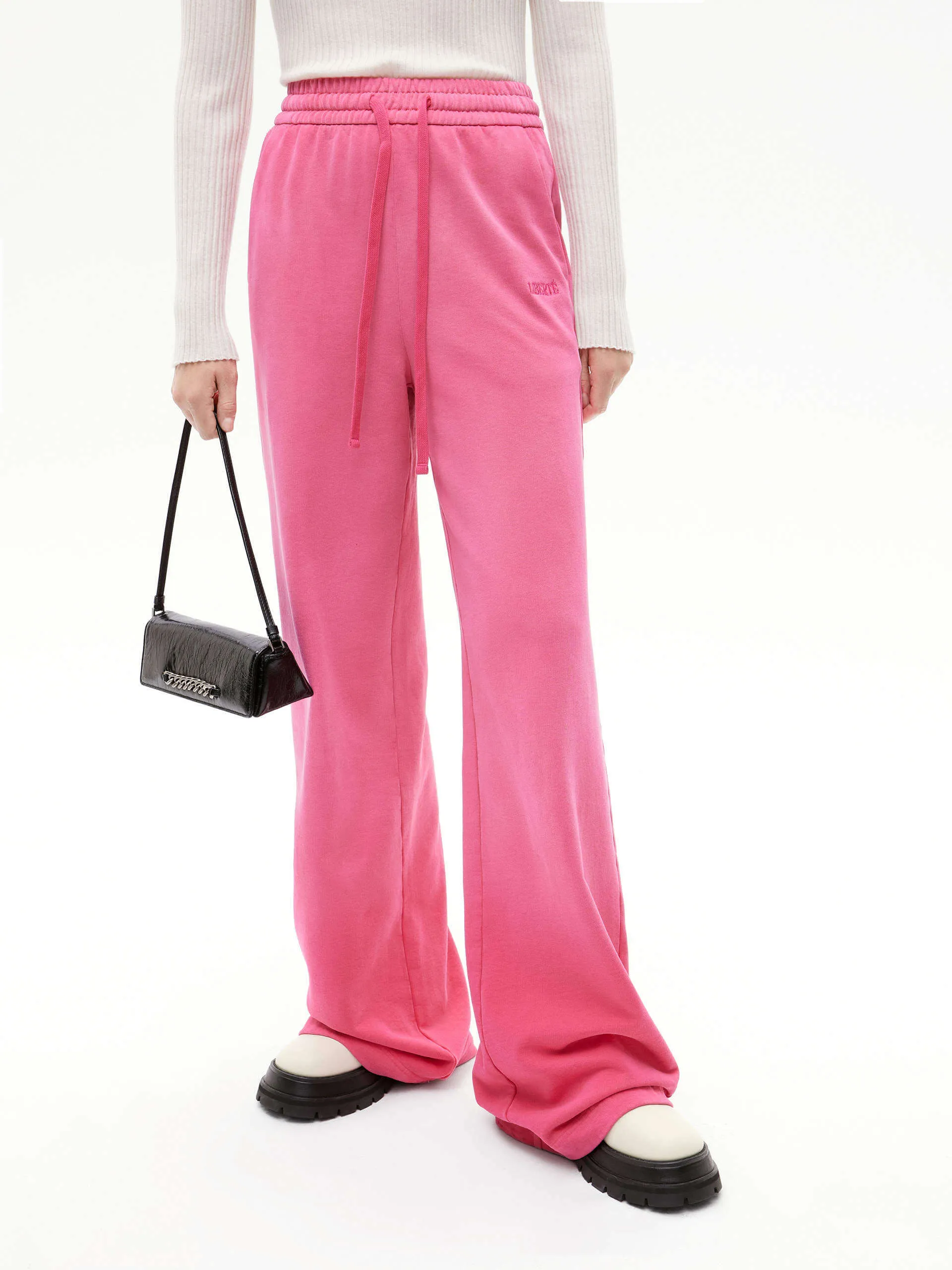 Retro Drawstring Waist Pants