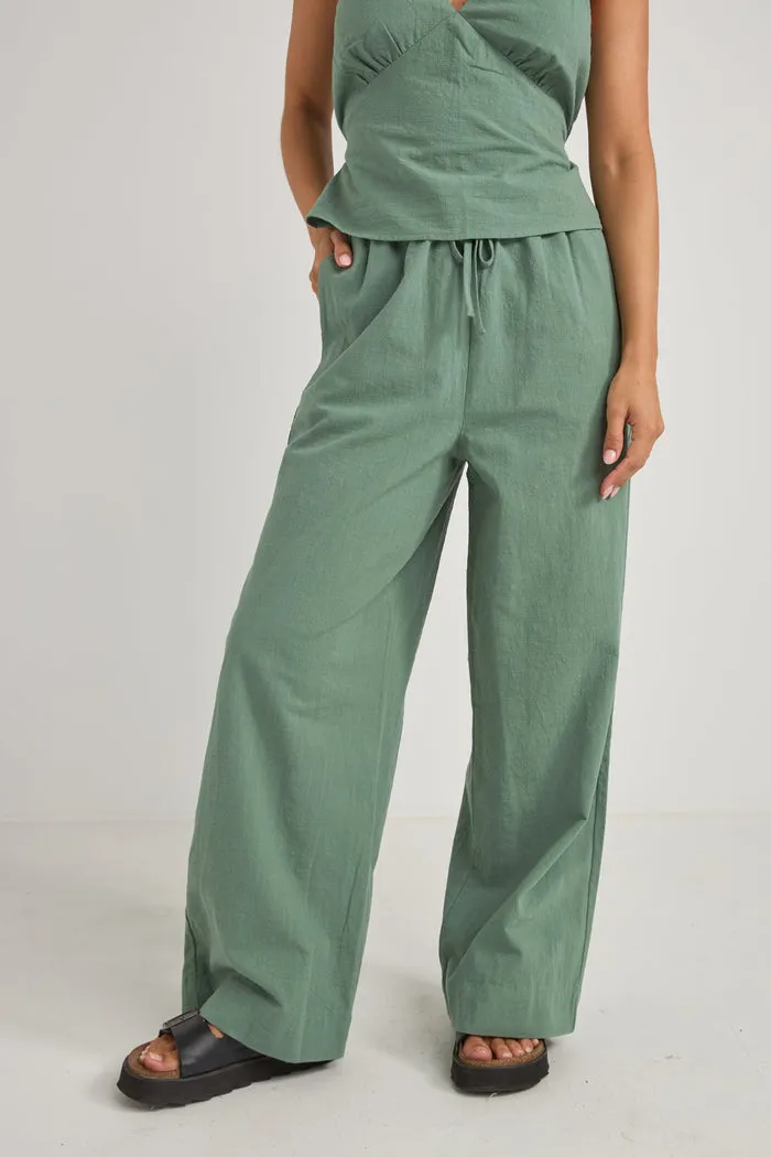 Rhythm Aruba Drawstring Pant - TEAL