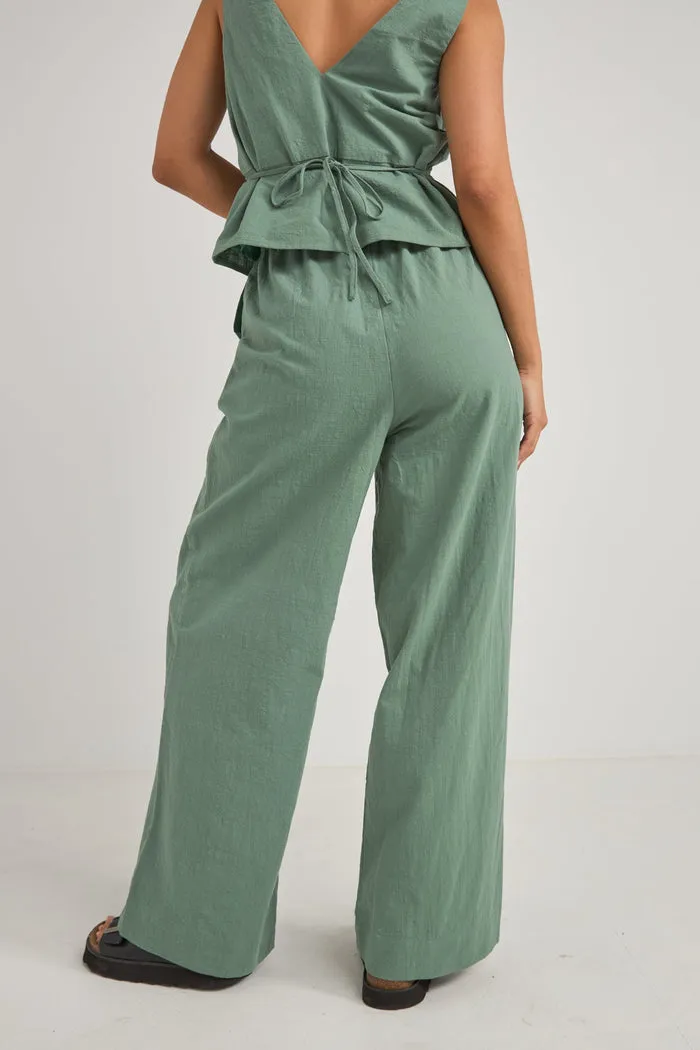 Rhythm Aruba Drawstring Pant - TEAL