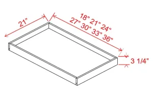 Roll Out Tray - Shaker Slim