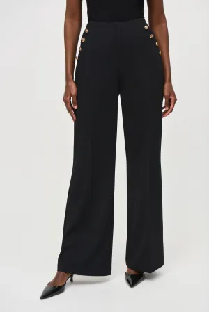 SCUBA CREPE WIDE LEG PANT