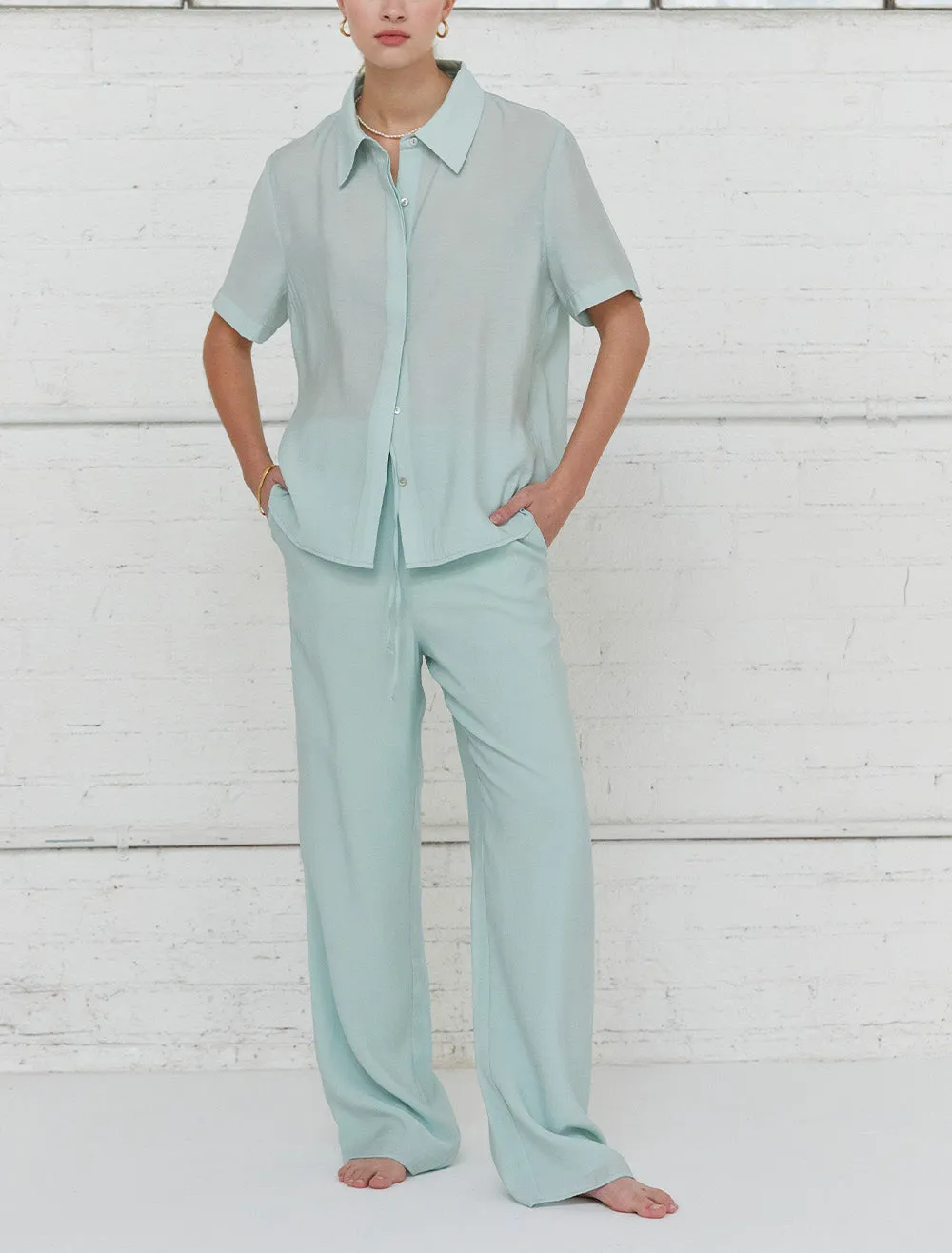 Seafoam Straight Leg Pants