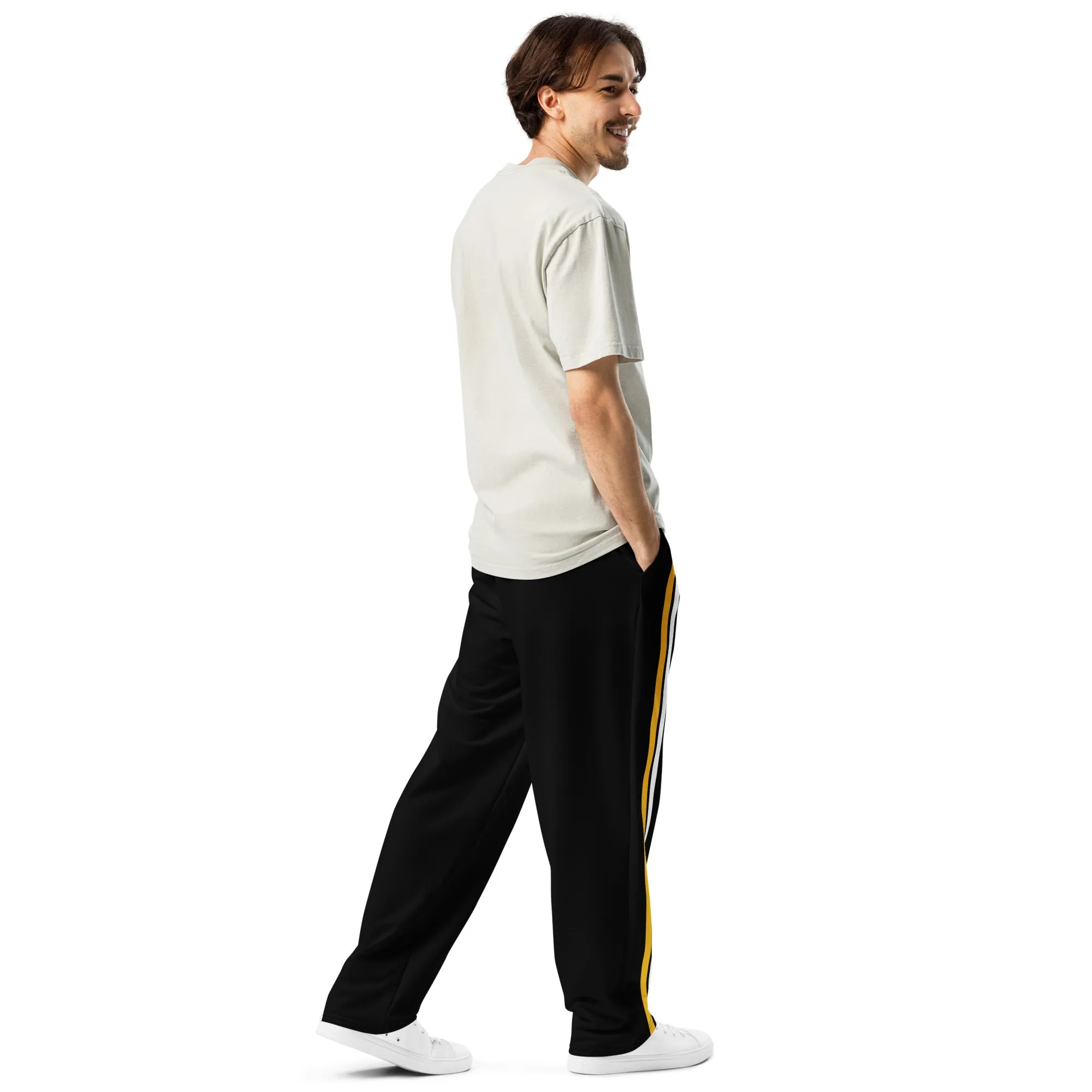 Sting Racing Stripe Wide-Leg Joggers