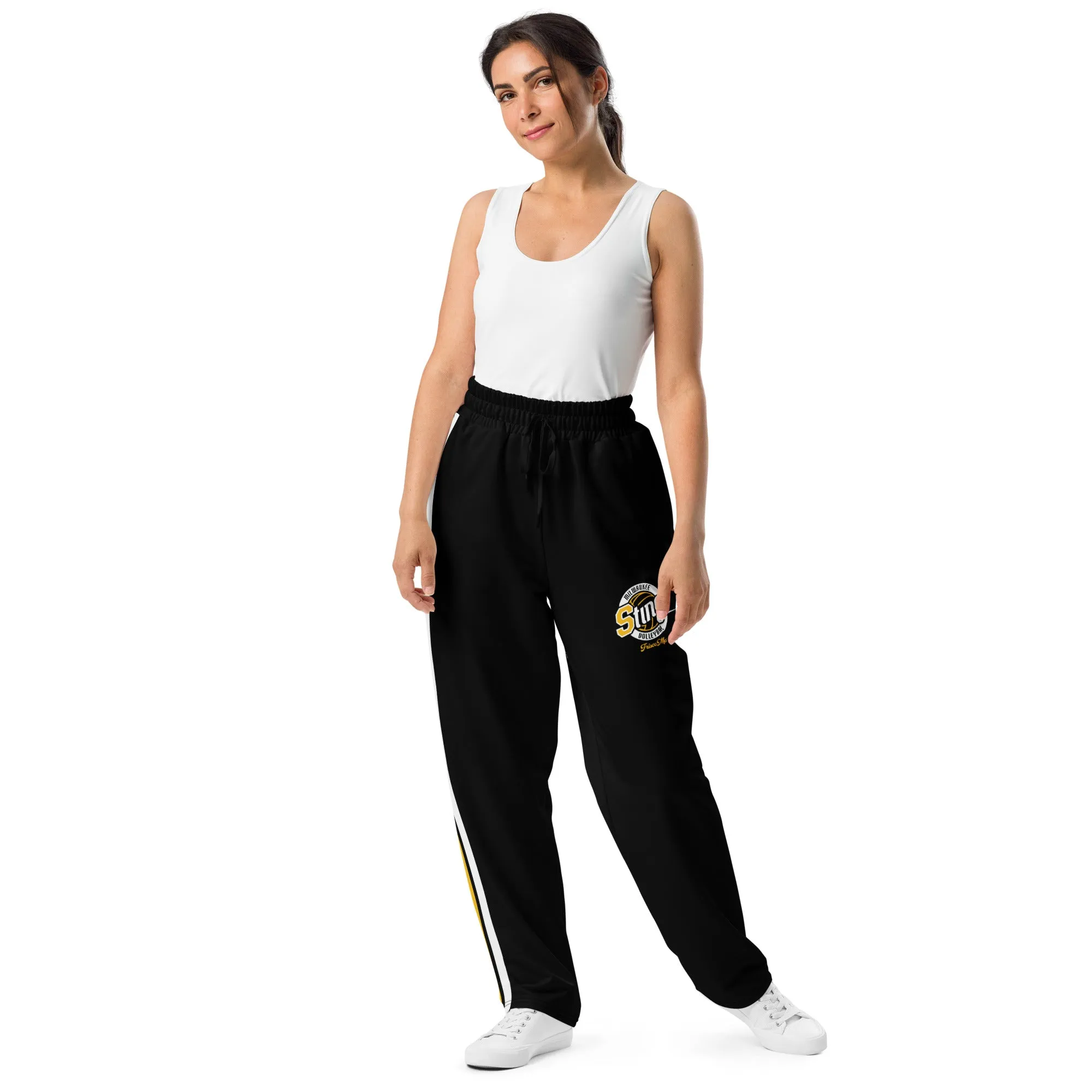 Sting Racing Stripe Wide-Leg Joggers