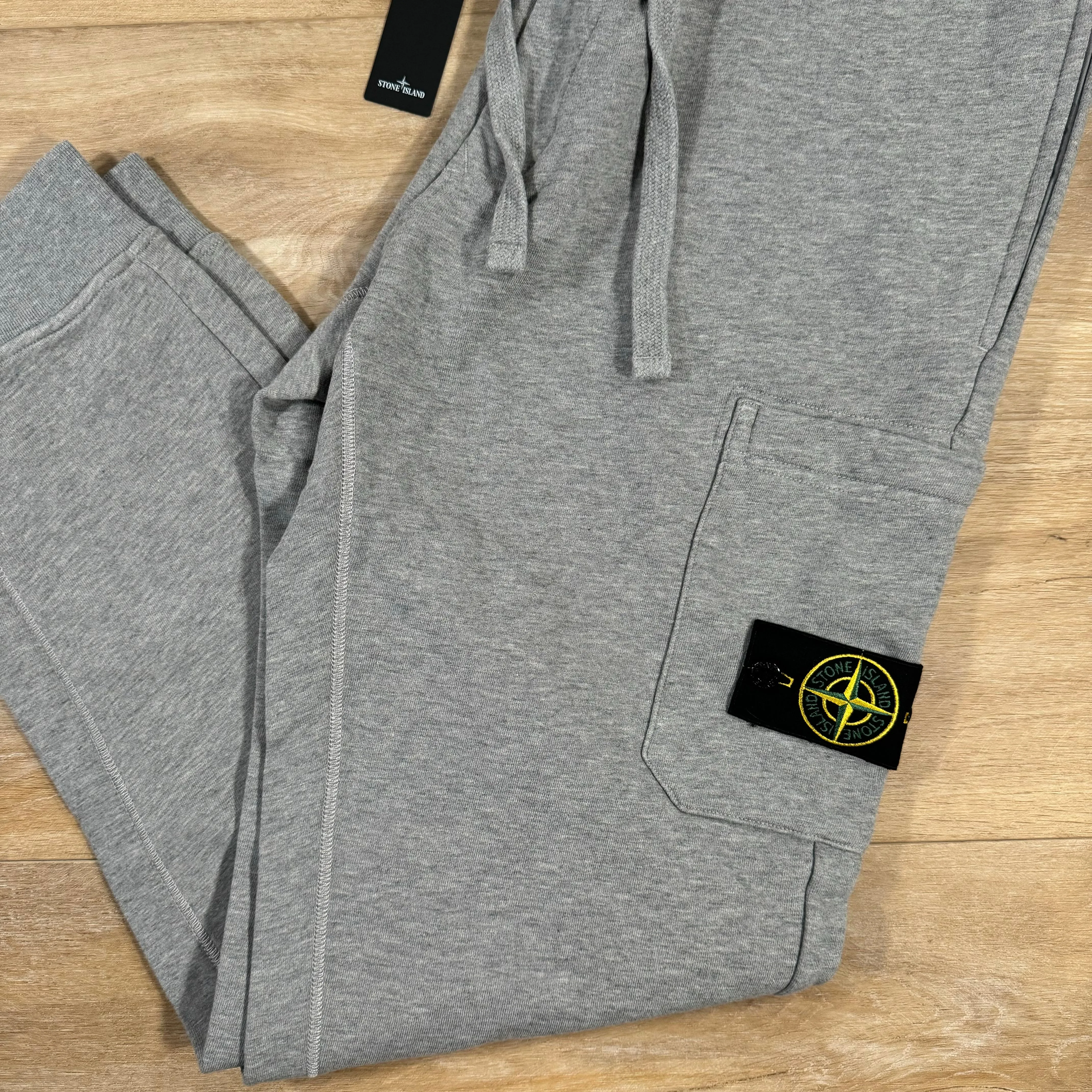 Stone Island Slim Fit Cargo Sweatpants in Grey