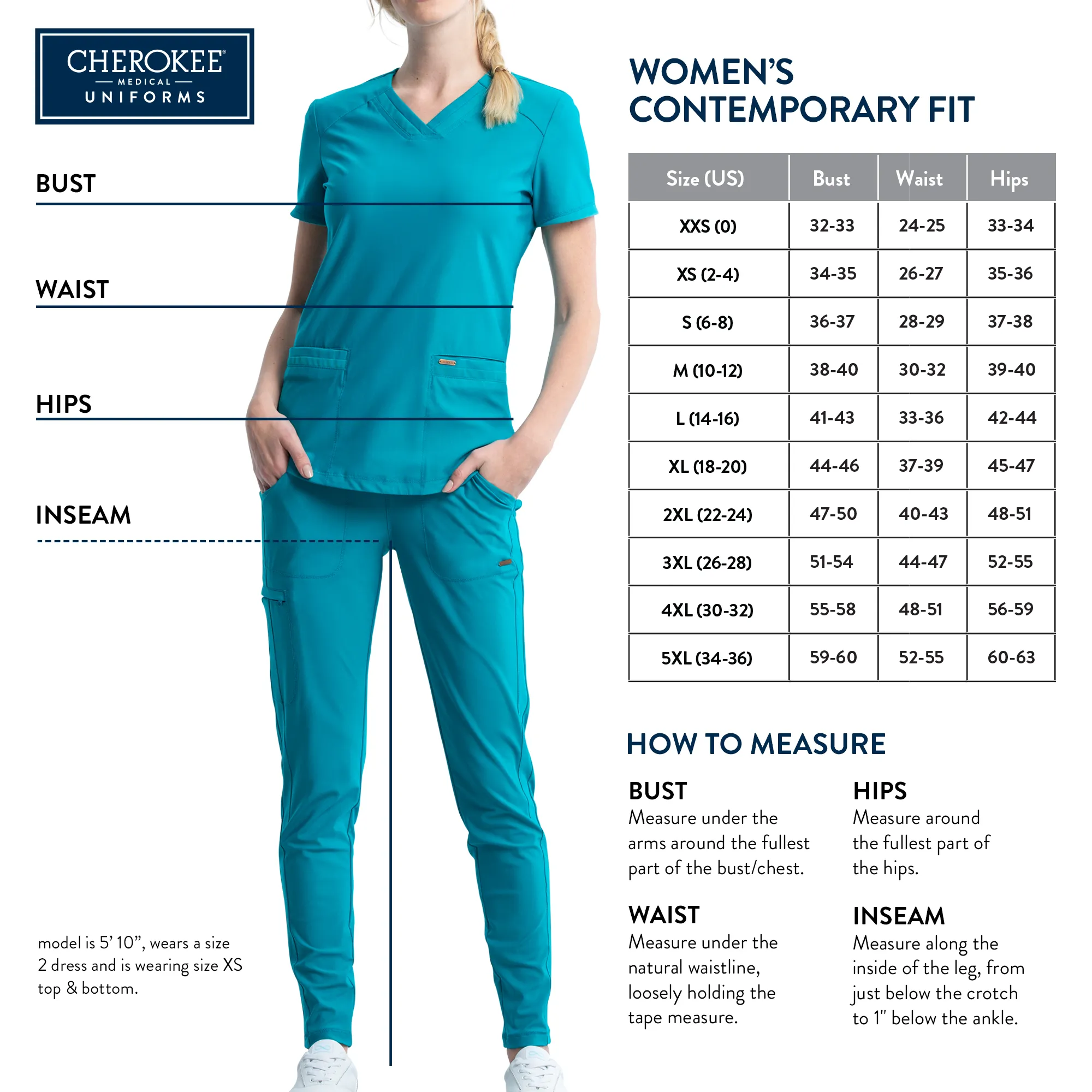 SVH - Urgent Care - 2625A Caribbean Blue Women's Infinity Mock Wrap Top