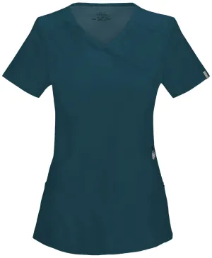 SVH - Urgent Care - 2625A Caribbean Blue Women's Infinity Mock Wrap Top