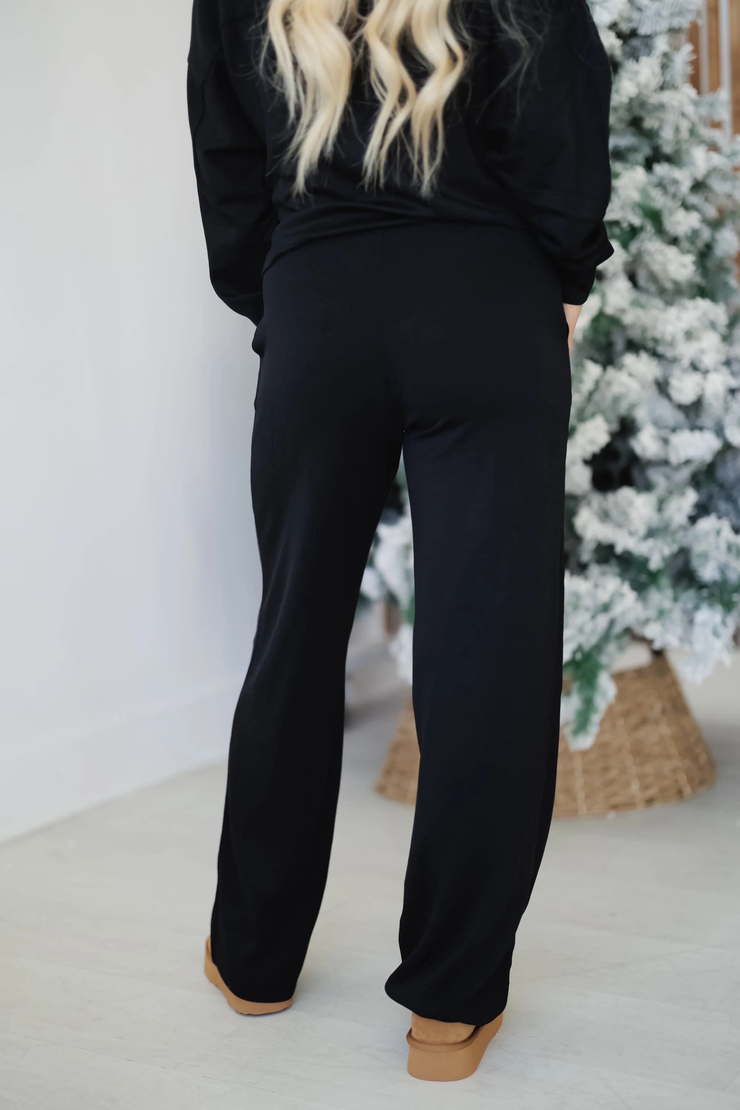 Sweetest Touch Lounge Pant-Black