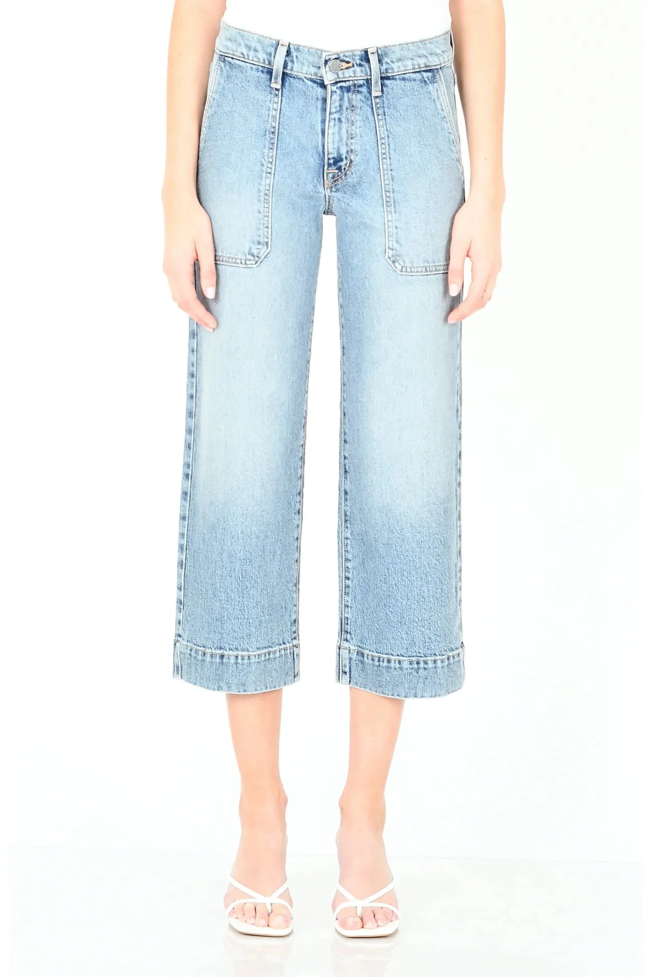 The Farrah Cropped Utility Denim by Modern American - Alabama