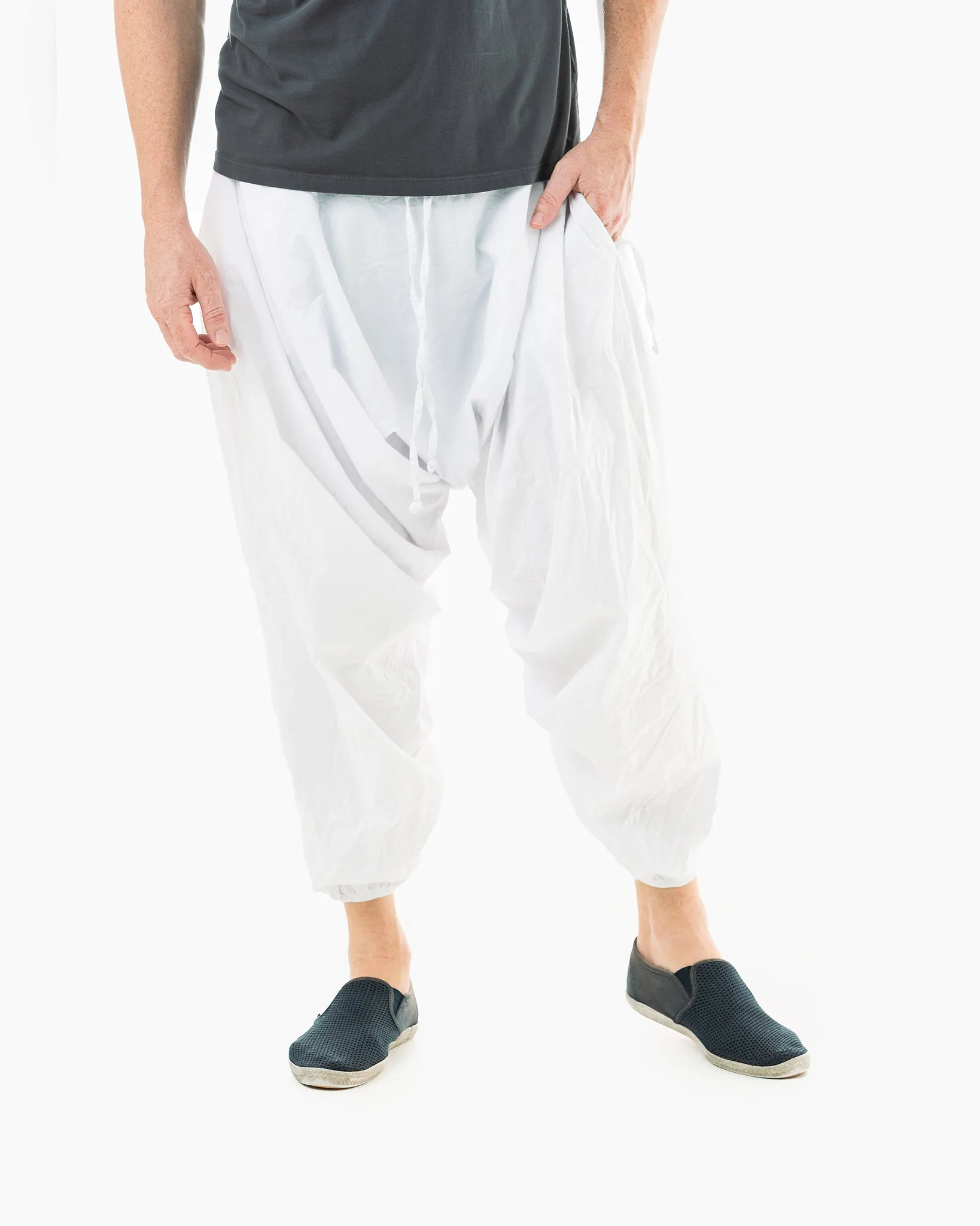 White Fall Savannah Harem Pants