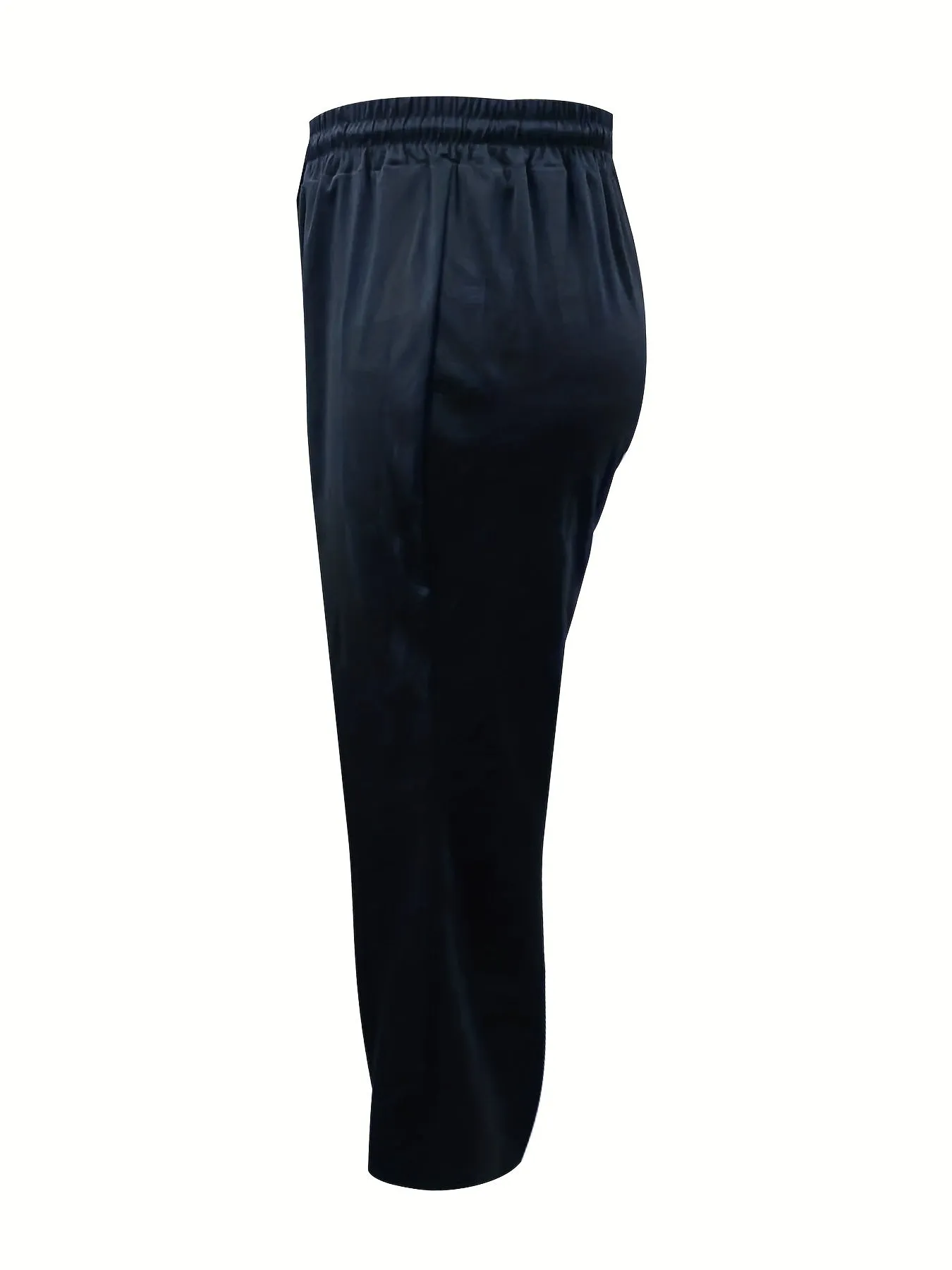 Women's Plus Size Solid Drawstring Pants - Casual Comfort for Every Season